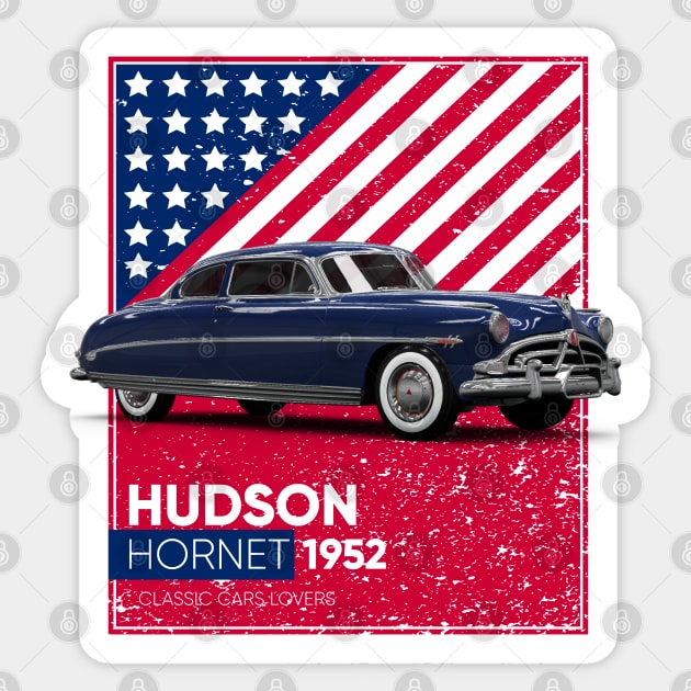 Classic Car Hudson Hornet 1952 Sticker by cecatto1994